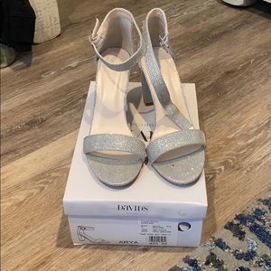 Sparkle bridal wedge heel NWT
